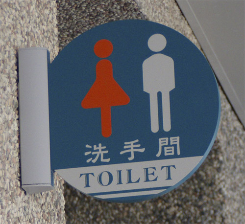厕所标示牌