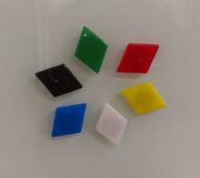 菱形強力磁鐵 使用於玻璃白板
