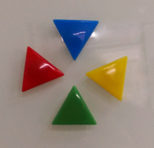 三角形玻璃白板磁鐵